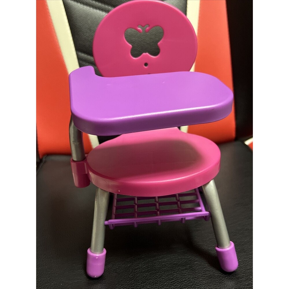 MY LIFE AS Doll Student SCHOOL Desk CHAIR Pink Purple